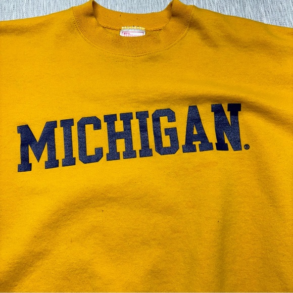 Vintage 90s University of Michigan Wolverines Sweatshirt Sz Men's XL - Picture 1 of 8
